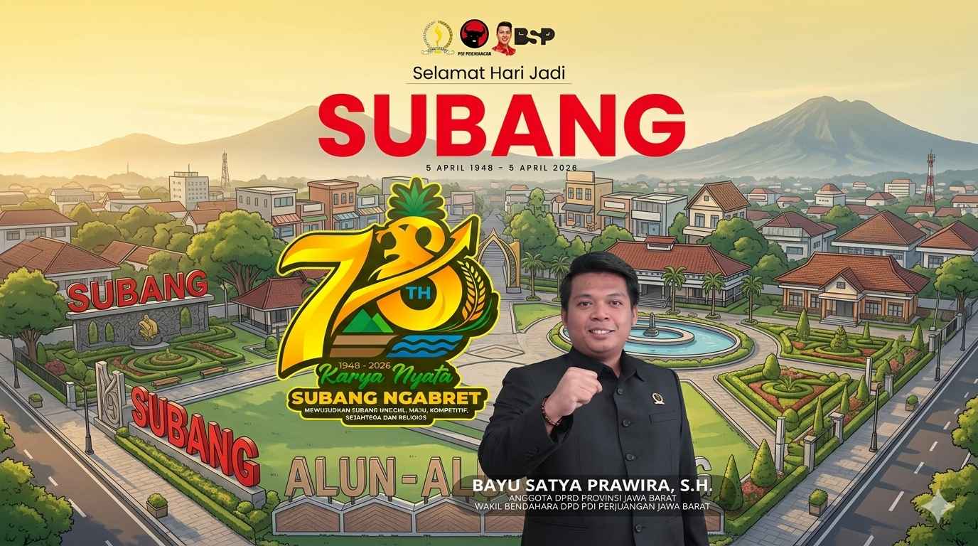 Peringati Hari Jadi Ke-78, Bayu Satya Prawira Ajak Warga Bersatu Wujudkan Subang Ngabret