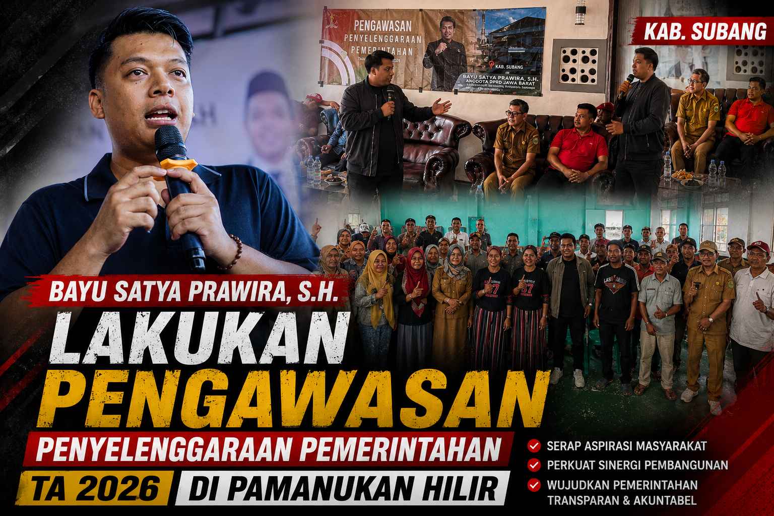 Bayu Satya Prawira Gelar Kegiatan Pengawasan Penyelenggaraan Pemerintahan TA 2026 di Pamanukan Hilir