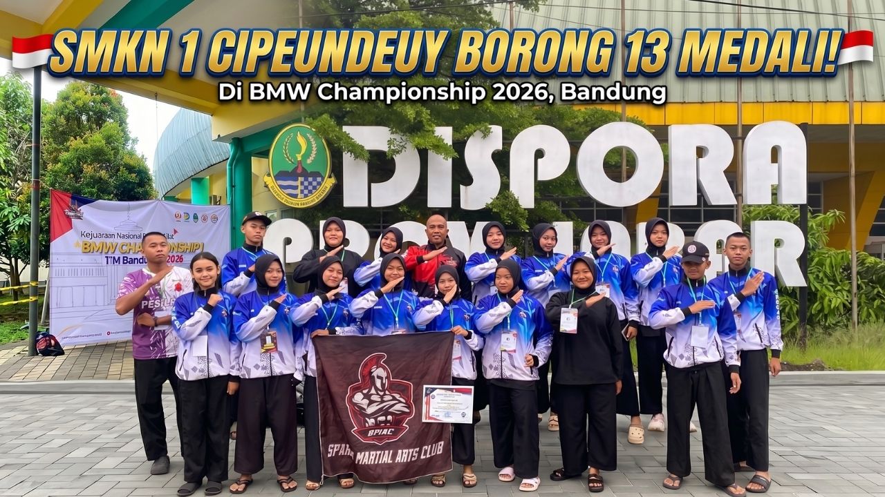 Tangan Dingin Jajang Nurjaman Bawa SMKN 1 Cipeundeuy Sikat 13 Medali BMW CUP