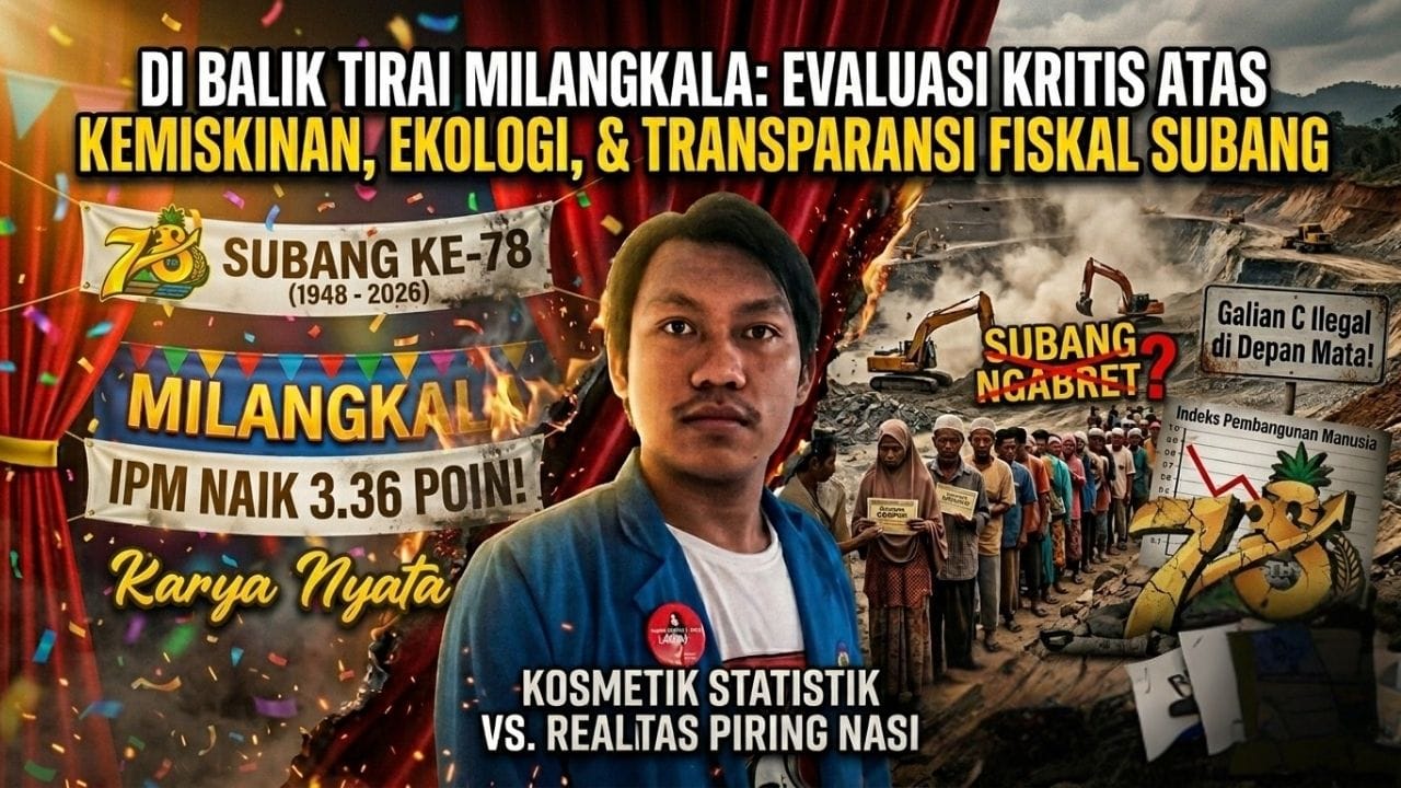 Di Balik Tirai Milangkala: Evaluasi Kritis Atas Kemiskinan, Ekologi, dan Transparansi Fiskal Subang