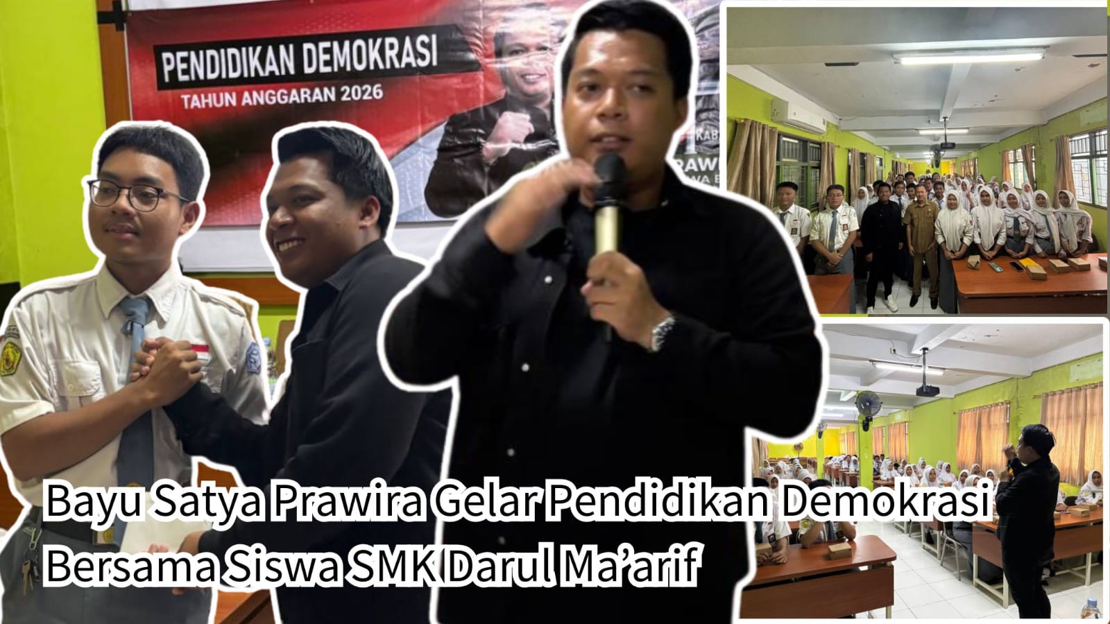 Bayu Satya Prawira Gelar Pendidikan Demokrasi di Sekolah Tekankan Cerdas Dalam Berdemokrasi